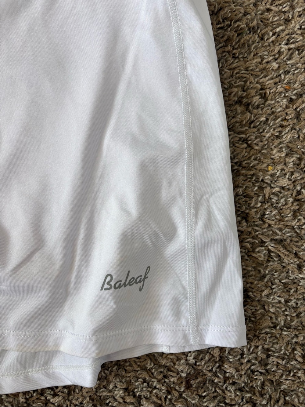 Baleaf Womens White Athletic Skort Mesh Lining Pocket Tennis Golf Running Size L - Picture 3 of 8